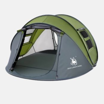 4 Persons Pop Up Tents for Camping Oxford Cloth Camping Tent