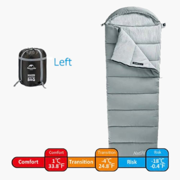 -4°C Lightweight Sleeping Bag for Camping Water Resistant with Superior Quality Soft Pongee Fabric