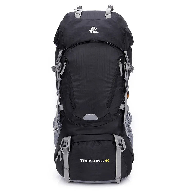 black hiking backpack