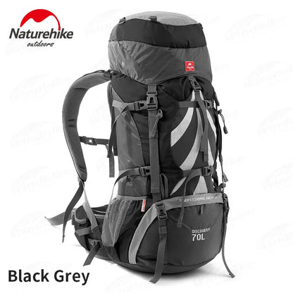 Hiking Backpack 70L +5L Climbing Trekking Travel Knapsack Softback Waterproof Rucksack With Rain Cover Large Capacity