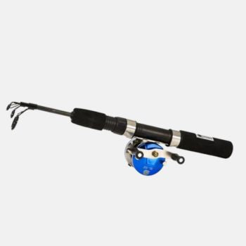 Ice Fishing Rod with Reel Combo 50cm/67cm Telescopic Carbon Fiber Fishing Pole Rod with Reel Kit
