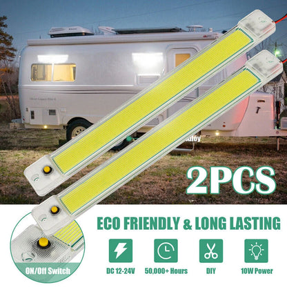 Best 12V LED Camping Strips Lights Bar Car 12V 24V Caravan - 2 pieces