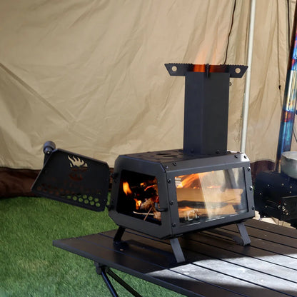 Carbon Bridge Firewood Stove Desktop Burner Portable Camping Firewood Stove