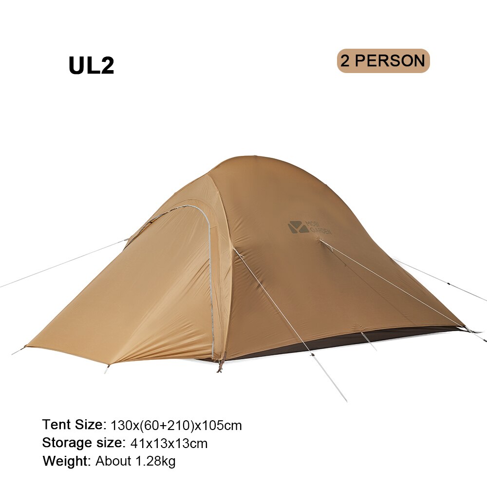 1-2 People Ultralight Tent Double Layer Waterproof Trekking Camping Tent with Inner Tent