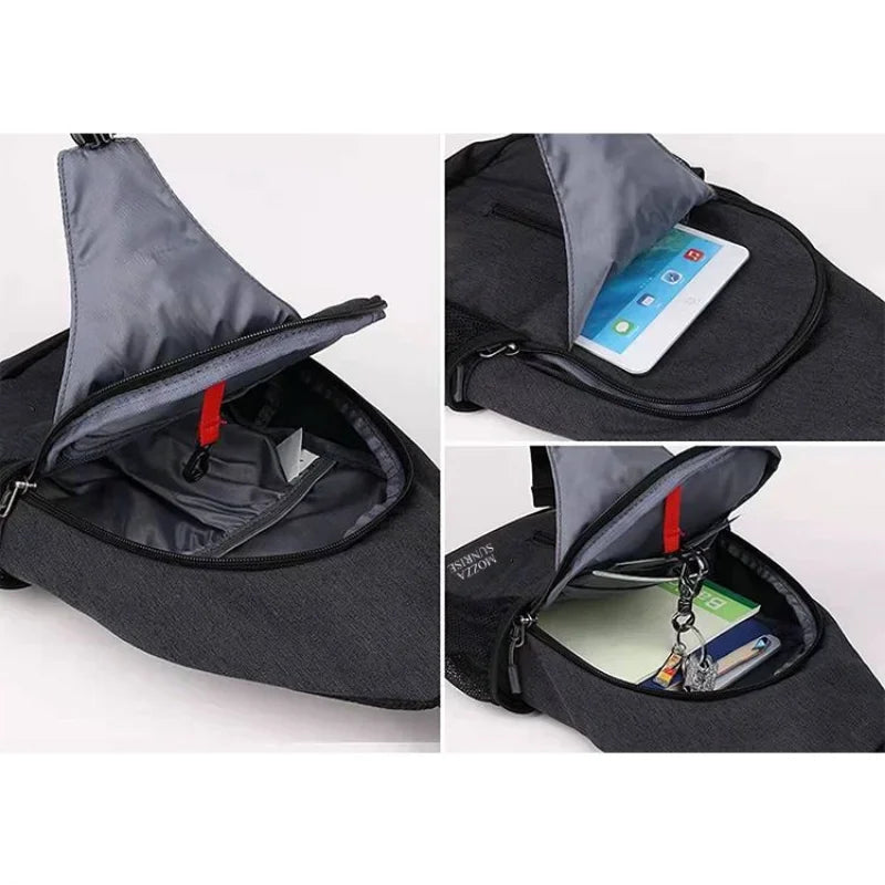 6L Small Crossbody Bag Satchel Travel Backpack Wear-resistant Scratch Resistant Waterproof