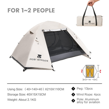 Best Outdoor Camping Tent Rainproof Windproof 3 Season Waterproof Camping Tent for 2-4 People