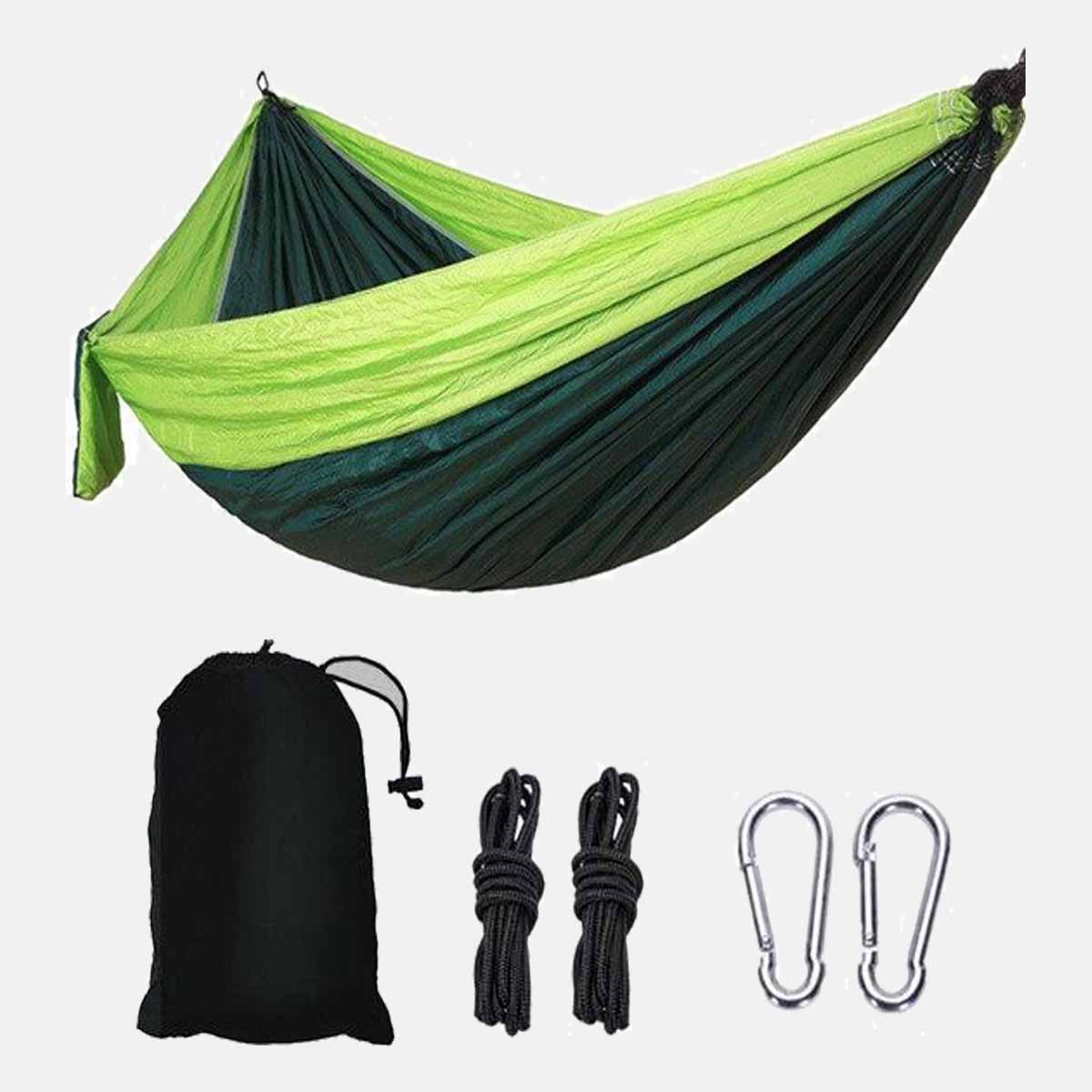Portable Parachute Nylon Hammock Swing Outdoor Camping Hammock with Hammock Tree Straps