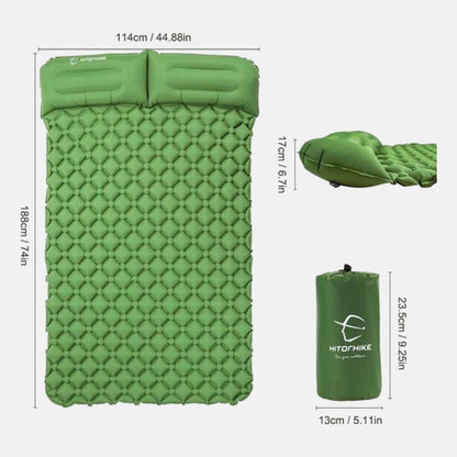 Innovative Sleeping Pad Fast Filling Air Bag Inflatable Mattress with Pillow