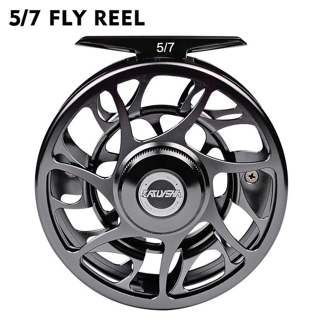 PROBEROS 3+1 BB Fly Fishing Wheel 5/7 7/9 9/10 WT Fly Fishing Reel CNC Machine Cut Large Arbor Die Casting Aluminum Fly Reel