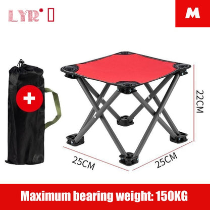 Camping Stool Folding Fishing Chair Conveniently Carry The Oxford Cloth Seat With A Maximum Weight Of 160KG - Outgeeker