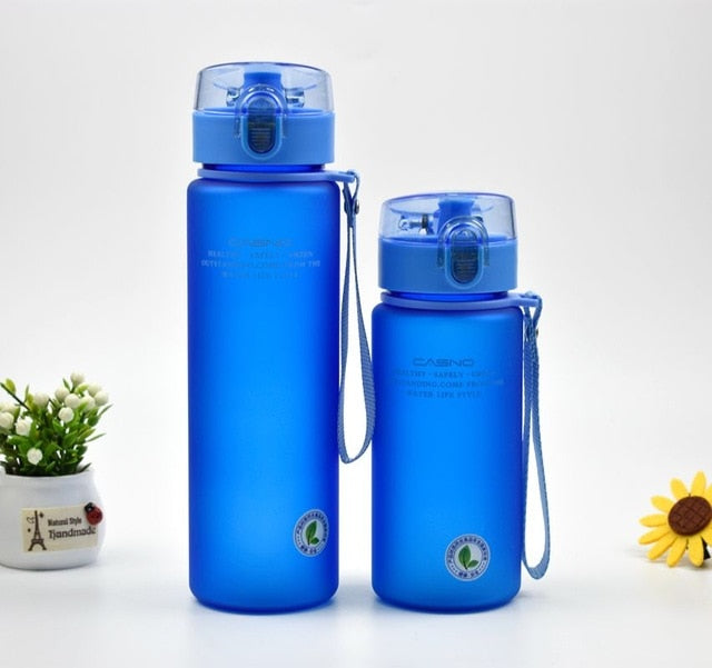 Free Leak Proof Sports Water Bottle Tour Hiking Portable Bottles 400ml 560ml
